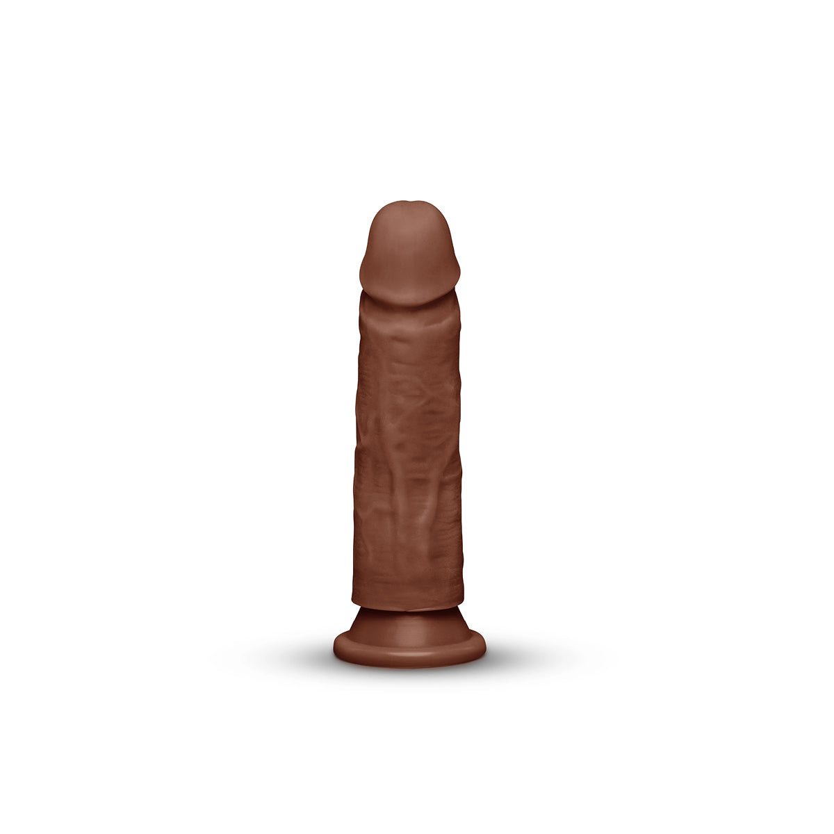 7.75-Inch Realistic Girthy Strap-On Dildo with Flared Suction Base