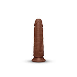 7.75-Inch Realistic Girthy Strap-On Dildo with Flared Suction Base