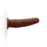 7.75-Inch Realistic Girthy Strap-On Dildo with Flared Suction Base