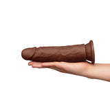7.75-Inch Realistic Girthy Strap-On Dildo with Flared Suction Base