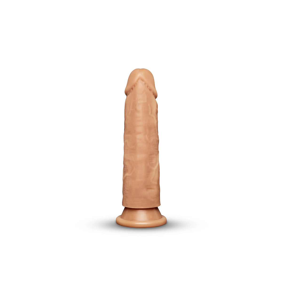 7.75-Inch Realistic Girthy Strap-On Dildo with Flared Suction Base