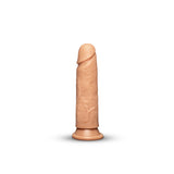 7.75-Inch Realistic Girthy Strap-On Dildo with Flared Suction Base