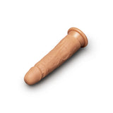 7.75-Inch Realistic Girthy Strap-On Dildo with Flared Suction Base