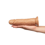 7.75-Inch Realistic Girthy Strap-On Dildo with Flared Suction Base
