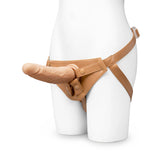 7.75-Inch Realistic Girthy Strap-On Dildo with Flared Suction Base