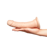 8-Inch Realistic Girthy Strap-On Dildo with Flared Suction Base