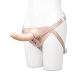 8-Inch Realistic Girthy Strap-On Dildo with Flared Suction Base