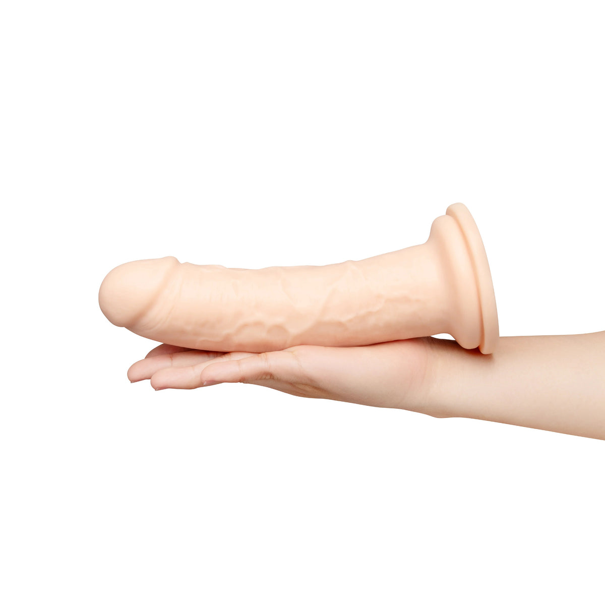 8.5-Inch Realistic Girthy Strap-On Dildo with Flared Suction Base