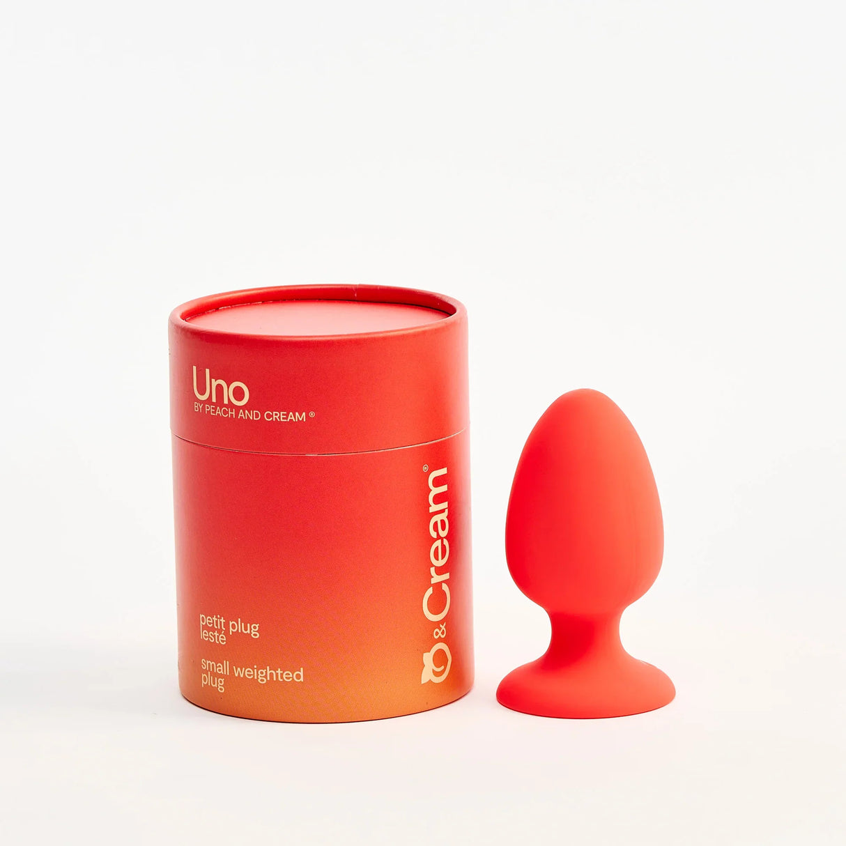 Peach & Cream - Uno Small Weighted Plug - Boutique Séduction