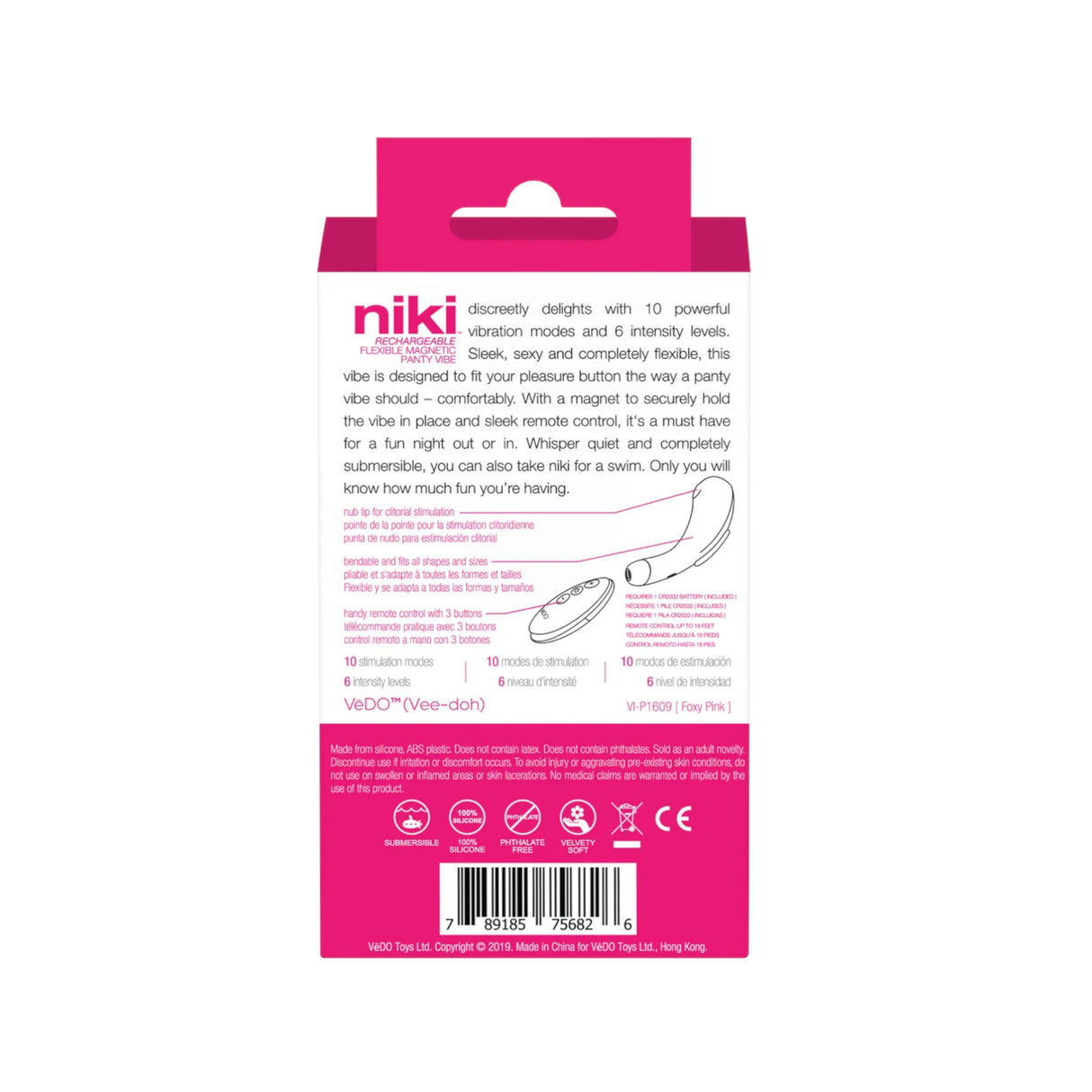 VēDO - Niki Rechargeable Panty Vibe - Boutique Séduction