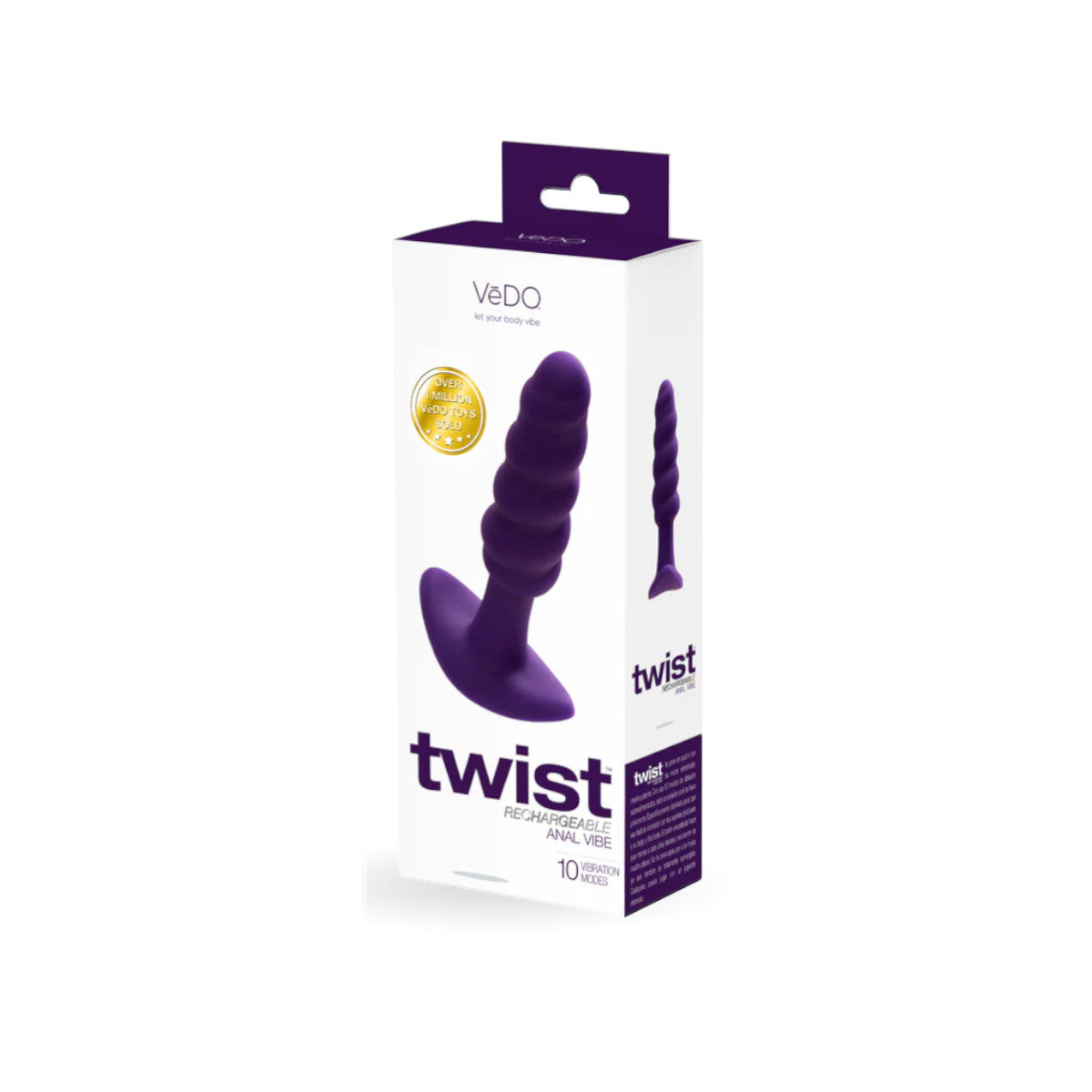 VēDO - Twist Rechargeable Anal Vibe - Boutique Séduction