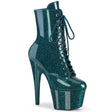 Ankle Boot - 7" Heel - PLEASER - Teal Pleaser Shoes - Boutique Séduction