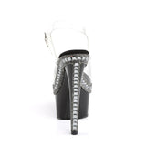 7" (17.8cm) Heel, 2 3/4" (7cm) Platform sandals with rhinestones Pleaser Shoes - Boutique Séduction