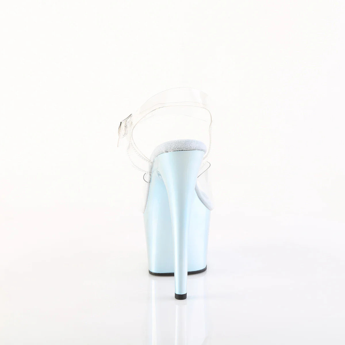 Holographic Sandal 7" Heel - PLEASER - Baby Blue Pleaser Shoes - Boutique Séduction