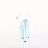 Holographic Sandal 7" Heel - PLEASER - Baby Blue Pleaser Shoes - Boutique Séduction