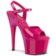 Sandal 7" Stiletto Heel - PLEASER - Hot Pink Pleaser Shoes - Boutique Séduction