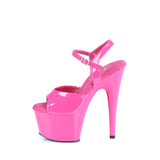 Sandal 7" Stiletto Heel - PLEASER - Hot Pink Pleaser Shoes - Boutique Séduction