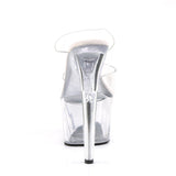 7" (17.8cm) Heel, 2 3/4" (7cm) Platform slide with clear straps Pleaser Shoes - Boutique Séduction