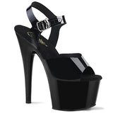 7" (178mm) Heel, 2 3/4" (70mm) Platform supple ankle strap sandal Pleaser Shoes - Boutique Séduction