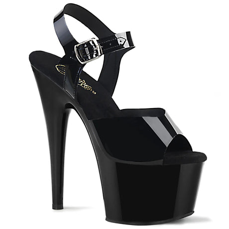 7" (178mm) Heel, 2 3/4" (70mm) Platform supple ankle strap sandal Pleaser Shoes - Boutique Séduction