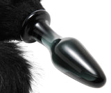 MIDNIGHT FOX TAIL Glass Anal Plug - TAILZ Tailz - Boutique Séduction