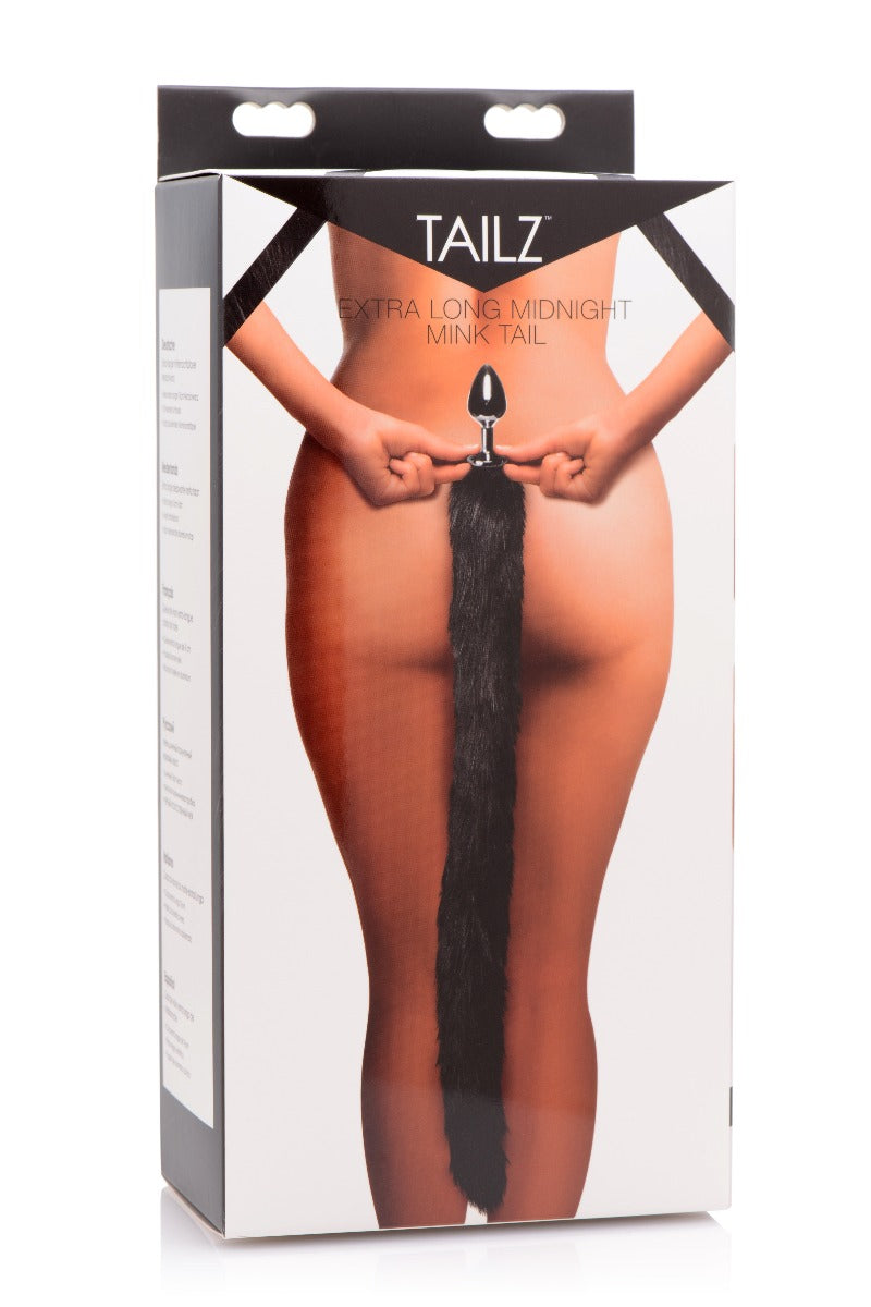 MIDNIGHT MINK TAIL Anal Plug Extra Long Tail - TAILZ Tailz - Boutique Séduction