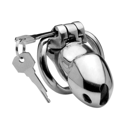 RIKERS-STEEL Locking Chastity Cage - MASTER SERIES Master Series - Boutique Séduction