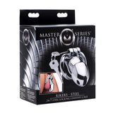 RIKERS-STEEL Locking Chastity Cage - MASTER SERIES Master Series - Boutique Séduction