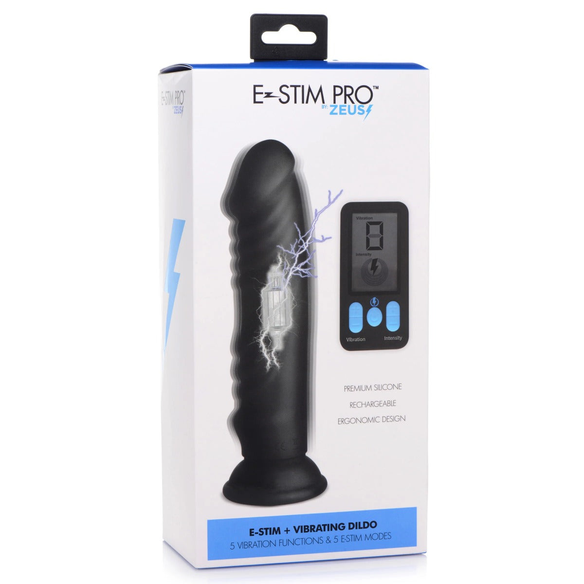 E-Stim + Vibrating Dildo - ZEUS Zeus - Boutique Séduction