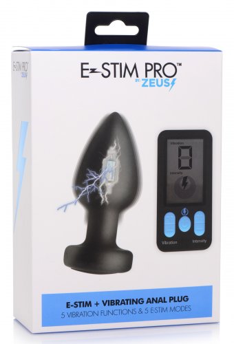 E-Stim + Vibrating Anal Plug - ZEUS Zeus - Boutique Séduction