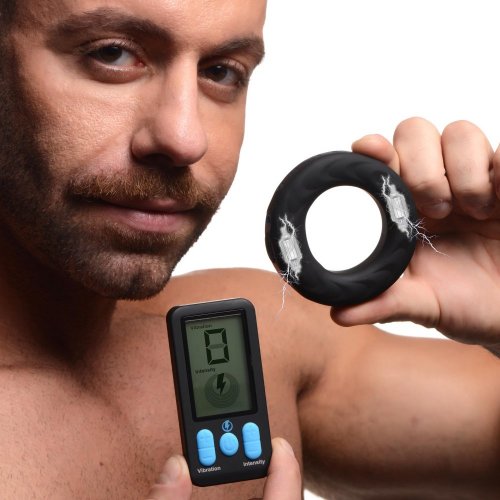 E-STIM PRO Vibrating C Ring 45mm - ZEUS Zeus - Boutique Séduction