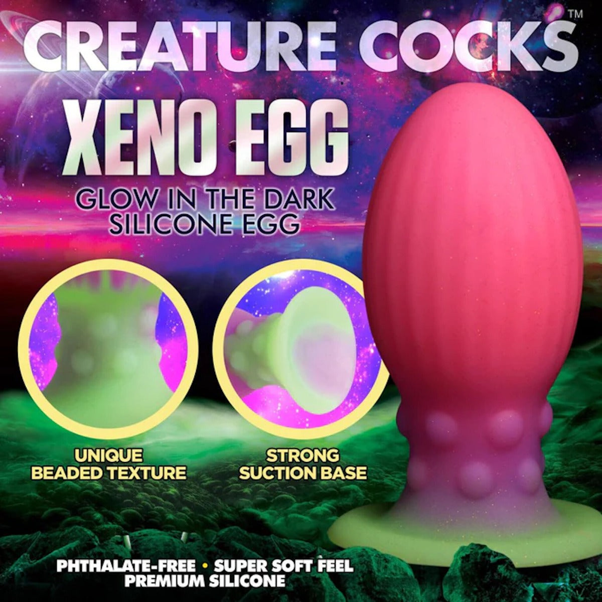 XENO EGG Glow-In-The-Dark Egg - CREATURE COCK Creature Cock - Boutique Séduction