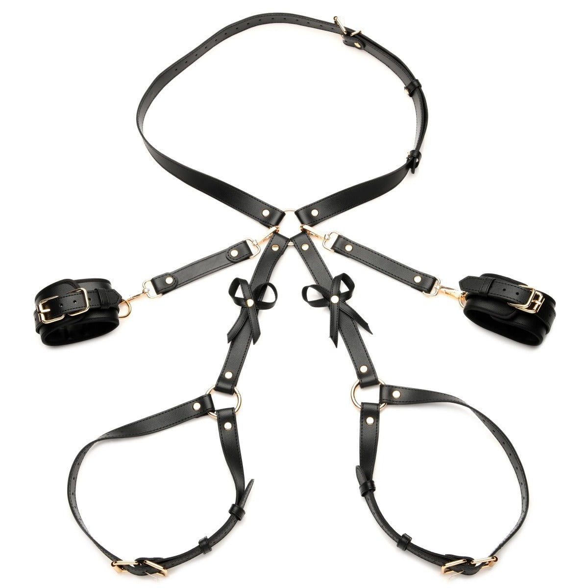 Bondage Harness W/Bows M/L - STRICT Strict - Boutique Séduction