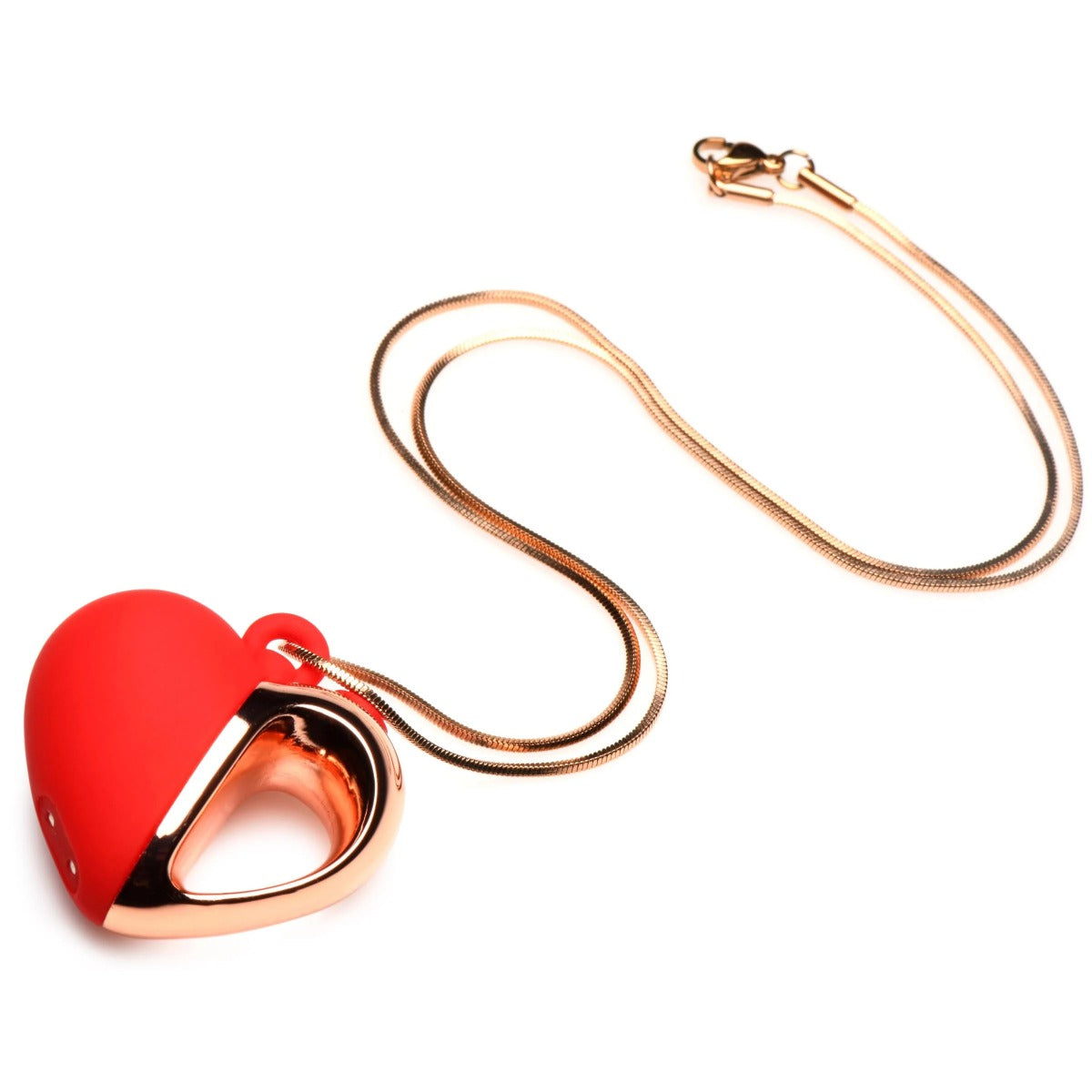 10X Vibrating Silicone Heart Necklace - CHARMED Charmed - Boutique Séduction