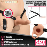 2IN ERECTION Smooth Silicone Penis Sheath With Remote - SIZE MATTERS Size Matters - Boutique Séduction