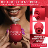 THE DOUBLE TEASE ROSE 10X Sucking & Licking Stimulator - BLOOMGASM Bloomgasm - Boutique Séduction