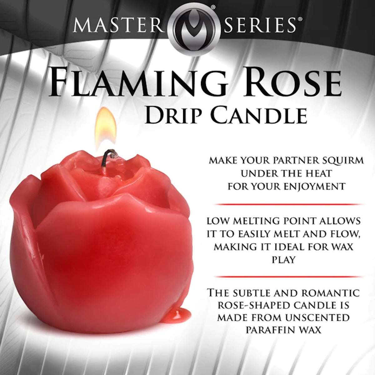 FLAMING ROSE Drip Candle - MASTER SERIES Master Series - Boutique Séduction