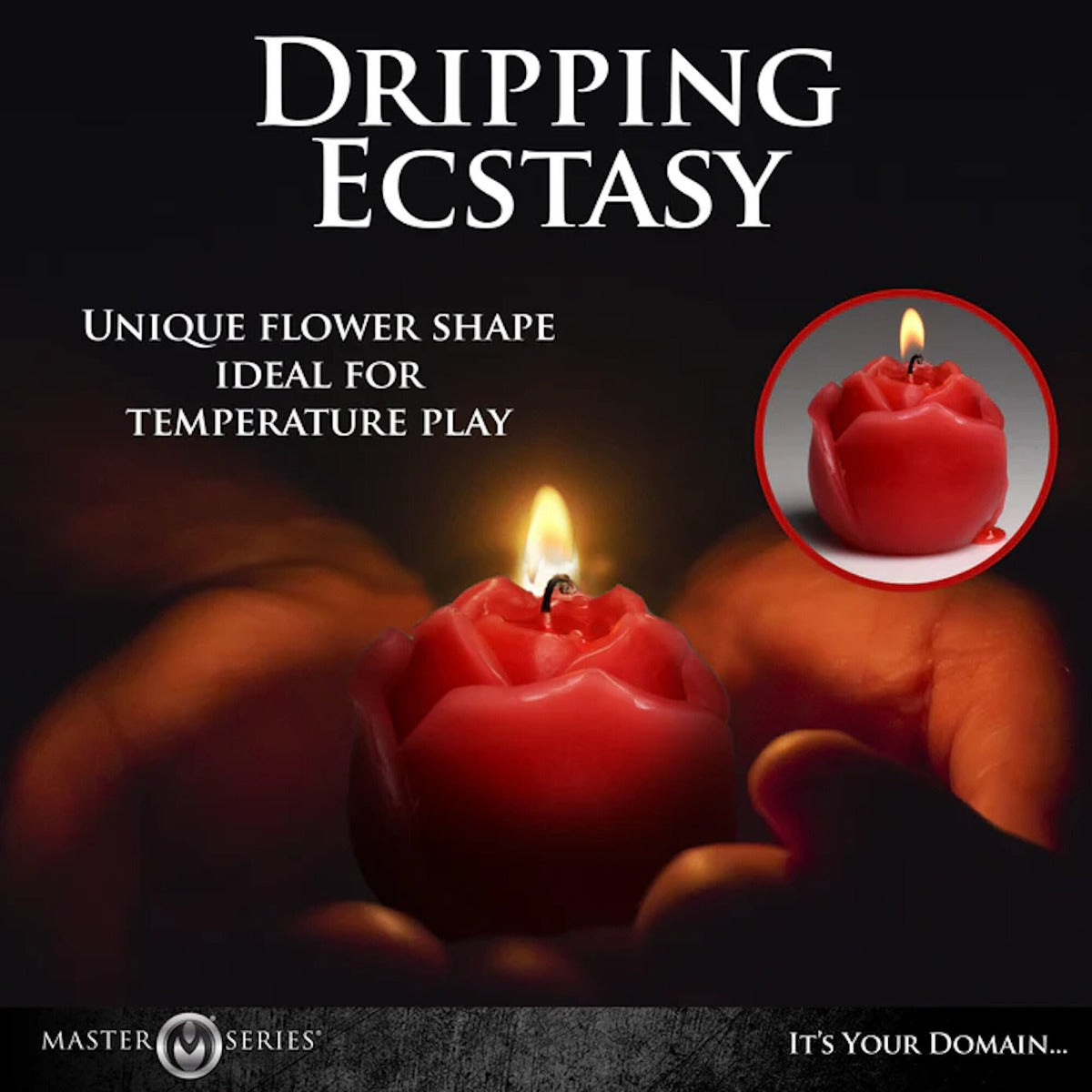 FLAMING ROSE Drip Candle - MASTER SERIES Master Series - Boutique Séduction