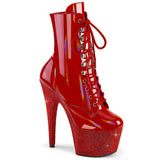 Pleaser Shoes - Rhinestone Platform Ankle Boots 7" Heel - Boutique Séduction
