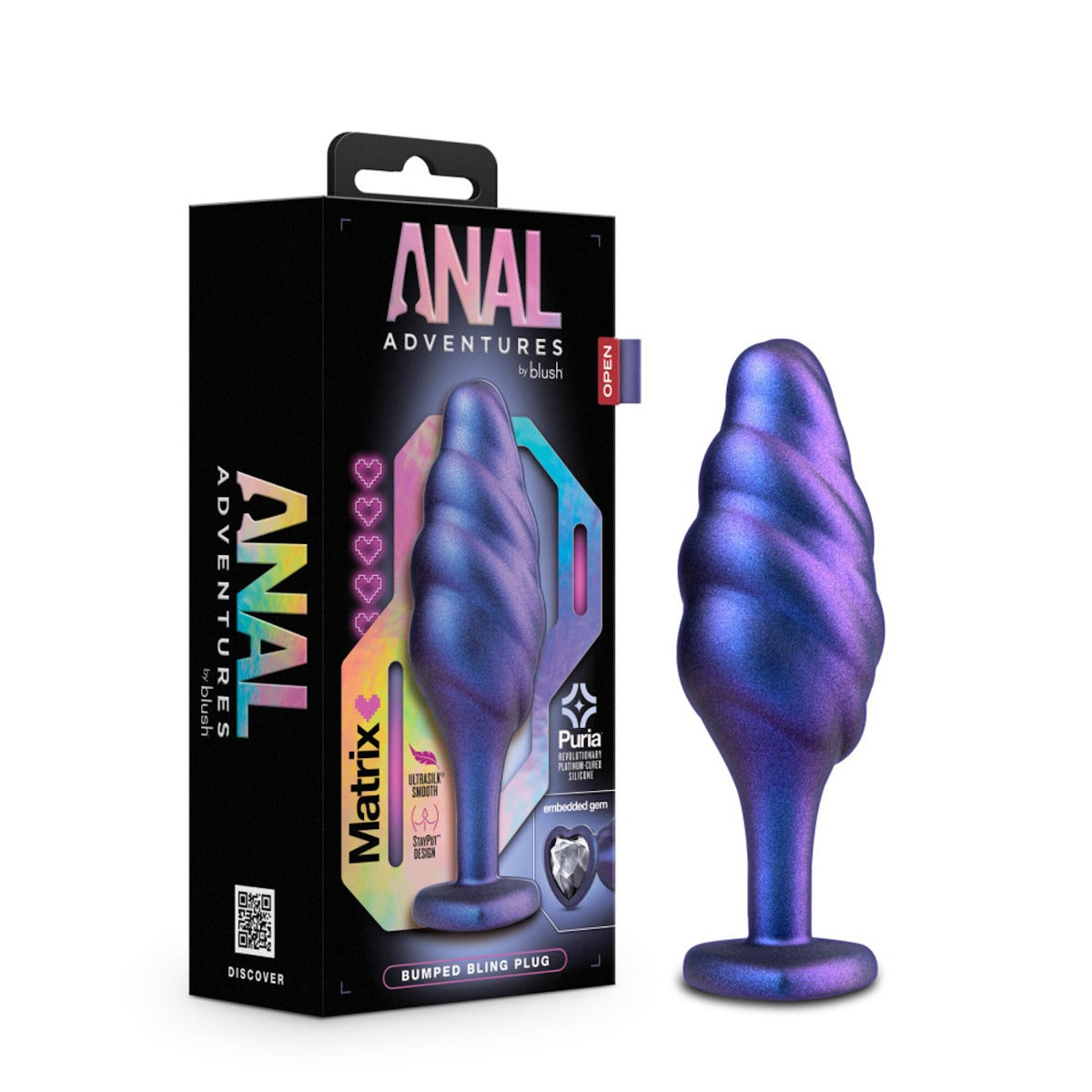 BUMPED BLING Butt Plug - ANAL ADVENTURES MATRIX Anal Adventures - Boutique Séduction