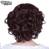 Short curly bob - Rockstar Wigs - Black Mahogany Burgundy Rockstar Wigs - Boutique Séduction