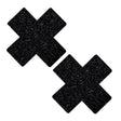 Pasties (2) - Neva Nude - Black Glitter Neva Nude - Boutique Séduction