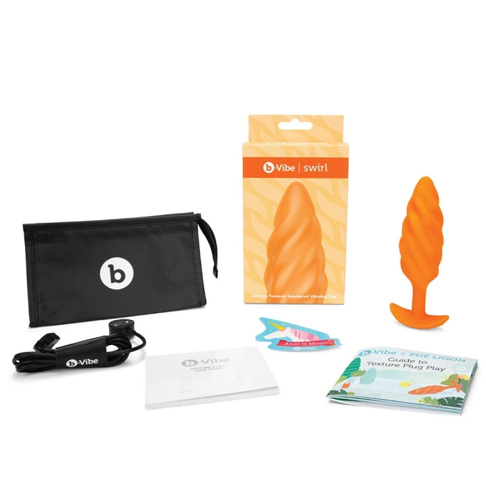 SWIRL Vibrating Butt Plug - B-VIBE B-Vibe - Boutique Séduction