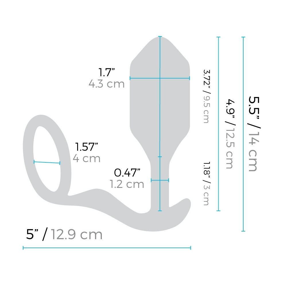 Vibrating Plug Snug & Tug XL - B-VIBE B-Vibe - Boutique Séduction