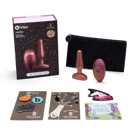 Vibrating anal plug - B-VIbe - Novice Plug 5th Anniversary Collection B-Vibe - Boutique Séduction