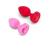 Vibrating Heart Jewel Plug With Remote - B-VIBE B-Vibe - Boutique Séduction