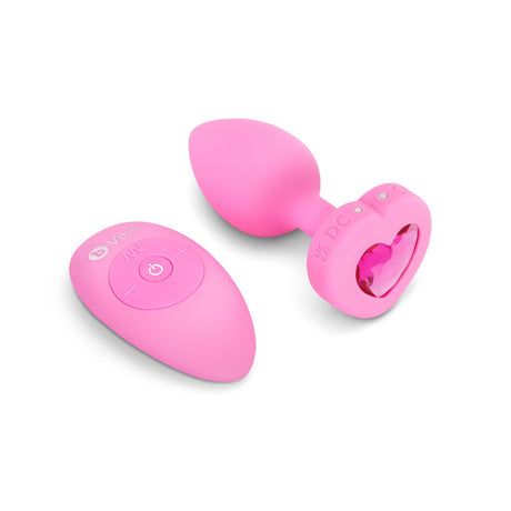 Vibrating Heart Jewel Plug With Remote - B-VIBE B-Vibe - Boutique Séduction