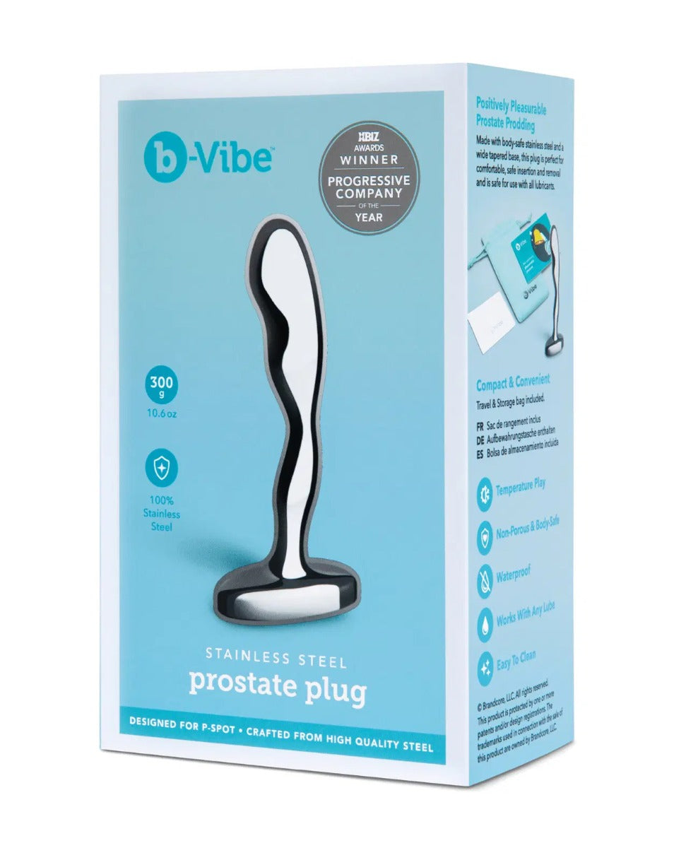 PROSTATE PLUG Stainless Steel - B-VIBE B-Vibe - Boutique Séduction