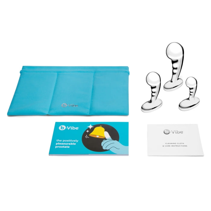 P-SPOT Stainless Steel Training Set - B-VIBE B-Vibe - Boutique Séduction