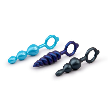 BEADED BUTTIES BUNDLE 3Pc Anal Plug Set - B-VIBE Butties - Boutique Séduction